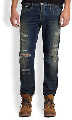 Hudson Byron Selvage Straight-Leg Jeans