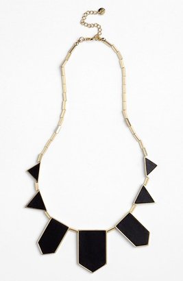 House Of Harlow Leather Station Necklace