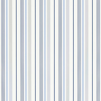 Ralph Lauren Home Gable Stripe Wallpaper - PRL057/01 - Light Blue