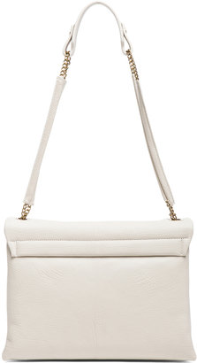 Lanvin Medium Foldover Bag in White