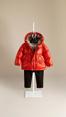 Burberry Quilted Puffer Jacket with Removable Sleeves