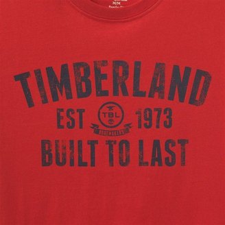 Timberland SS Built to Last Tee Short-Sleeved Round Neck T-shirt