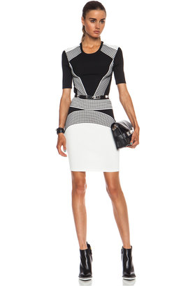 Ohne Titel Stripe Rayon-Blend Dress in Black & White