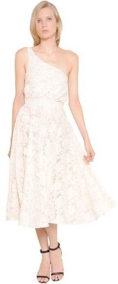 Rebecca Minkoff One Shoulder Cotton Lace & Tulle Dress