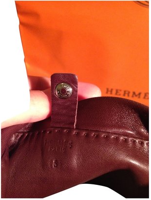 Hermes Brown Leather Clutch bag