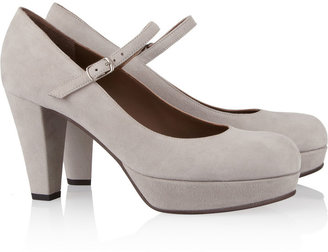 Marni Suede Mary Jane pumps