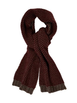 GIEVES & HAWKES Chunky-knit cashmere scarf