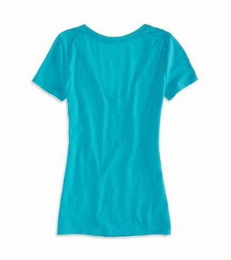 American Eagle AE Real Soft® Signature Graphic V-Neck T-Shirt
