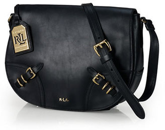 Lauren Ralph Lauren Leather Saddle Bag