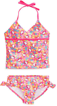 Hello Kitty Toddler Girls' or Little Girls' 2-Piece Tankini Swimsuit