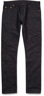 Valentino Tapered Selvedge Denim Jeans - Blue