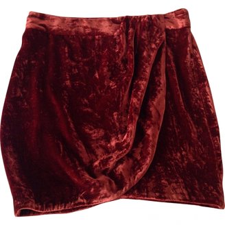 Heimstone Red Silk Skirt