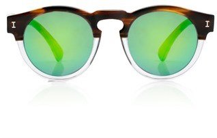 Illesteva Green Mirrored Leonard Sunglasses