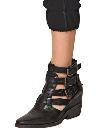 Strategia 80mm Belted Leather Boots
