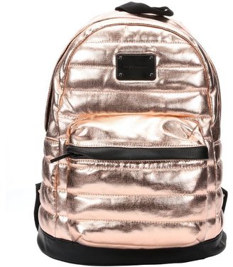 BCBGeneration rose gold coated cotton 'Tricky' quilted backpack
