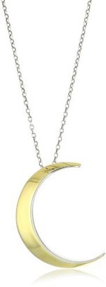 Elizabeth and James Eclipse" Silver and Gold-Plated Pendant Necklace 16-18"