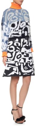 Leutton Postle Multi Jacquard A-Line Skirt