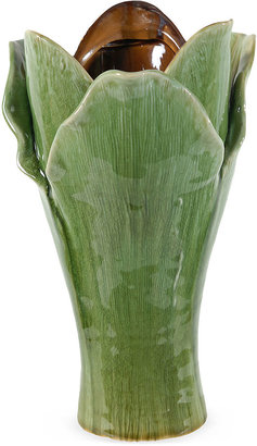 One Kings Lane 11 Succulent Vase, Green/Amber