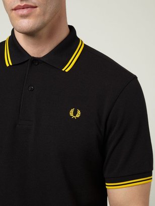 Fred Perry Men's Short-Sleeved Twin Tipped Polo Shirt