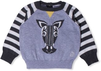 Bonnie Baby Boys intarsia knitted sweater
