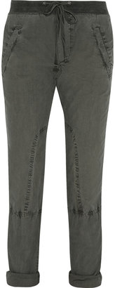 James Perse Parachute cotton-blend straight-leg pants