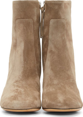 Isabel Marant Tan Suede Garbo Bootsy Boots