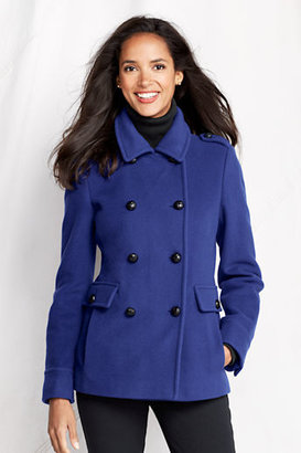 Lands' End Women's Luxe Wool Limited Edition Pea Coat