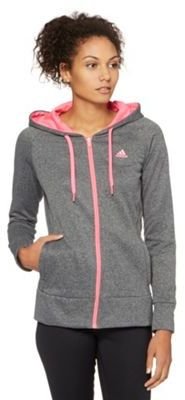 adidas Grey 'Ultimate' zip through hoodie