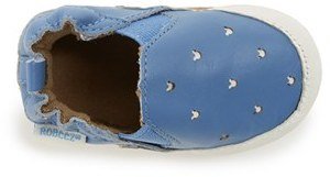 Robeez 'Disney ® Mickey Mouse ® ' Perforated Slip-On Crib Shoe (Baby & Walker)