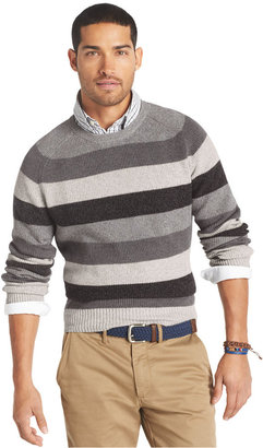 Izod Striped Crew-Neck Sweater