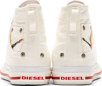 Diesel White Denim Exposure W Sneaker