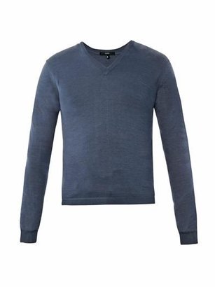 Gucci V-neck silk-knit sweater