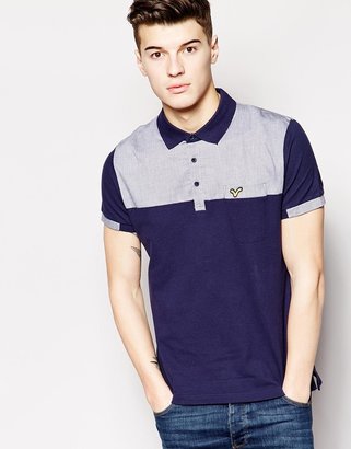 A Question Of Voi Jeans Polo Shirt With Chambray Panel