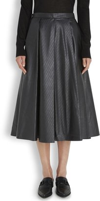J.W.Anderson Black pleated faux leather skirt