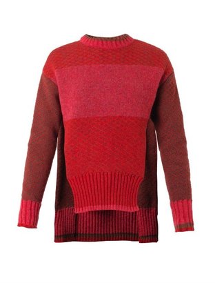 Prabal Gurung Tri-colour crew-neck sweater