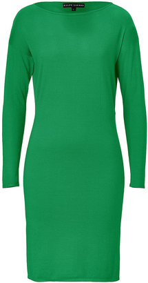Ralph Lauren Black Label Meadow Green Cashmere-Silk Knit Dress