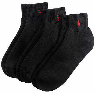Ralph Lauren Quarter Sock 3-Pack