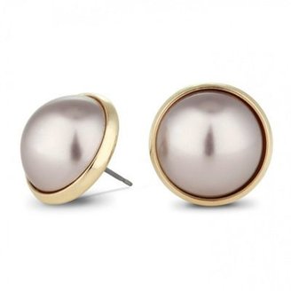 Betty Jackson Designer lilac pearl stud earring