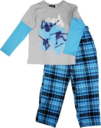Sovereign Boy`s city skating knit & flannel pyjama