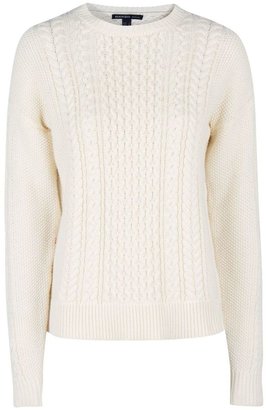 MANGO Cable-knit cotton sweater