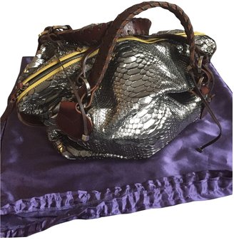Pauric Sweeney Silver Exotic leathers Handbag