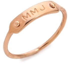 Marc by Marc Jacobs MMJ Plaque Ring