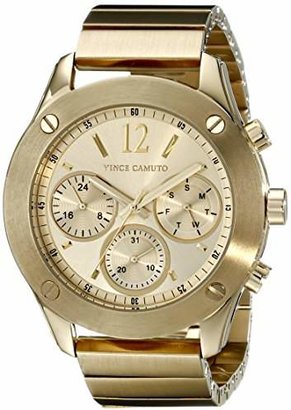 Vince Camuto Women's VC/5226CHGB Multi-Function Gold-Tone Bracelet Watch