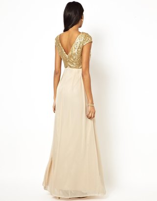 Little Mistress Maxi Dress with Sequin Bodice
