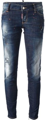 DSquared 1090 DSQUARED2 distressed skinny jeans