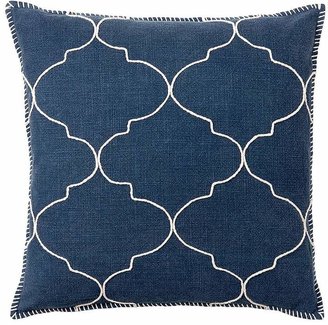 Pottery Barn Tile Embroidered Pillow Cover