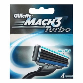 Gillette Mach3 Turbo Blades 4 pack