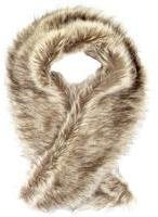 Dorothy Perkins Womens Mink Faux Fur Stole- Brown