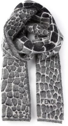 Fendi giraffe print scarf