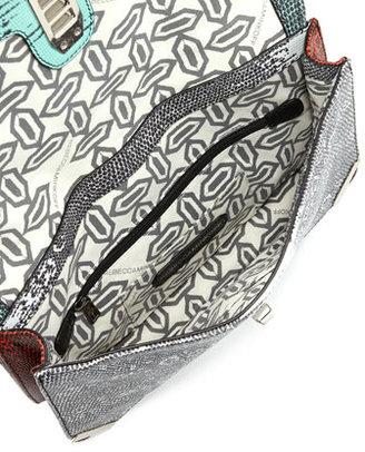 Rebecca Minkoff Moby Lizard-Print Clutch Bag, Multi (Stylist Pick!)